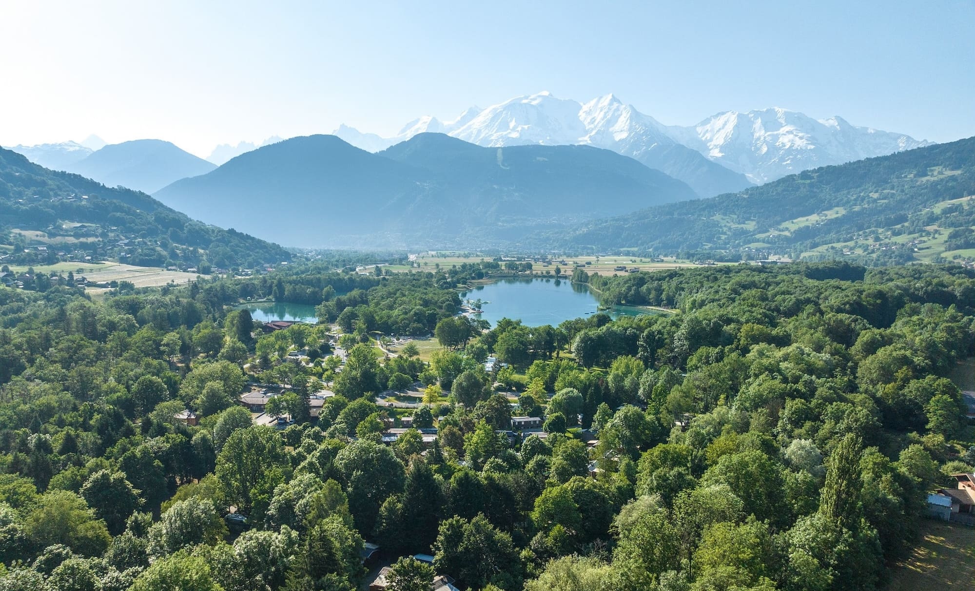 camping les iÌ‚les passy lac lac vue paysage